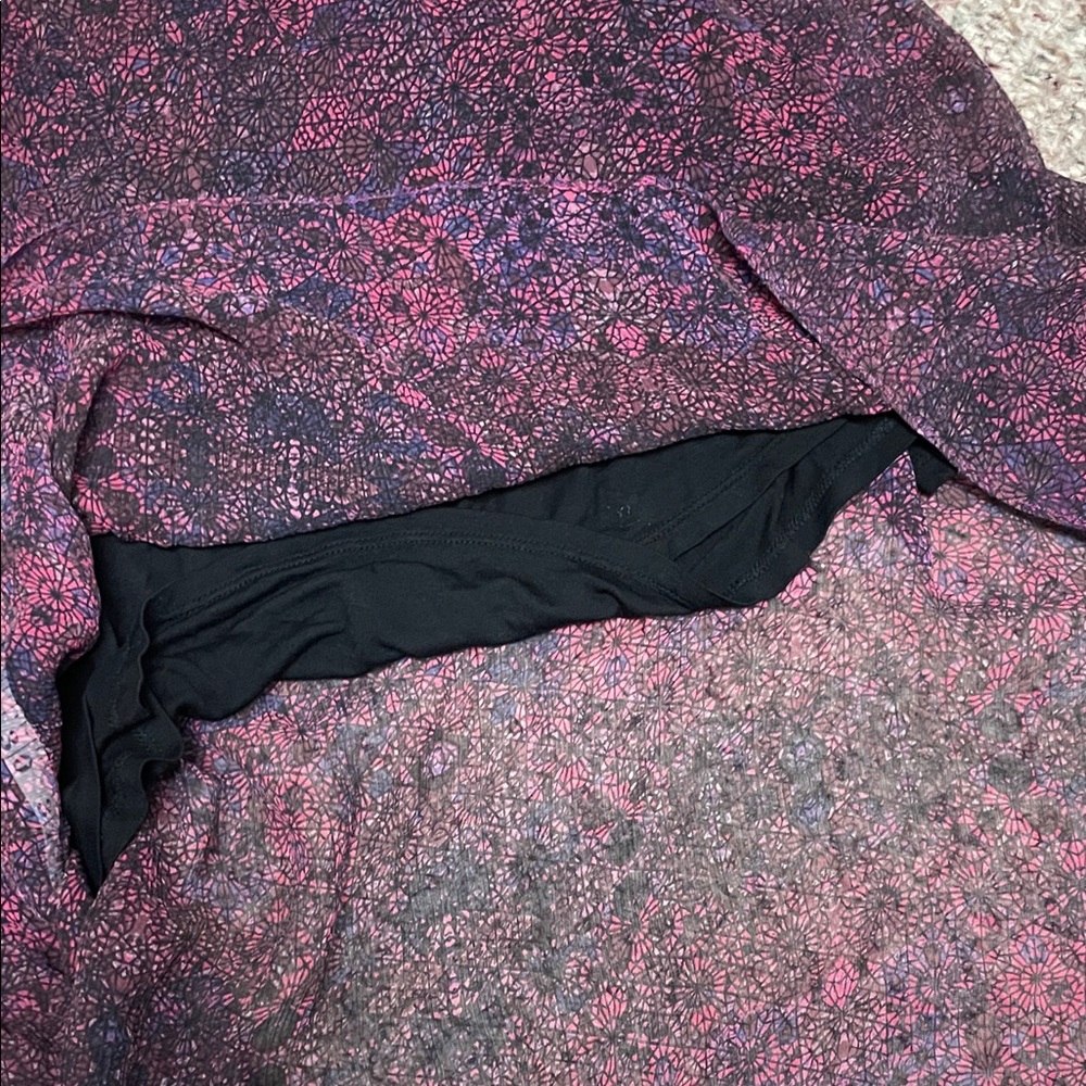 Ella moss 100% silk Purple and Pink Sleeveless High-Low asymmetrical hem Dress - Picture 7 of 10